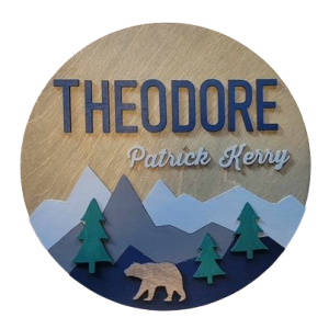 woodland-nursery-name-sign-bear-mountain-personalized